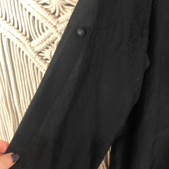 LAFAYETTE 148 NEW YORK Sheer button front duster10 - Picture 4 of 8